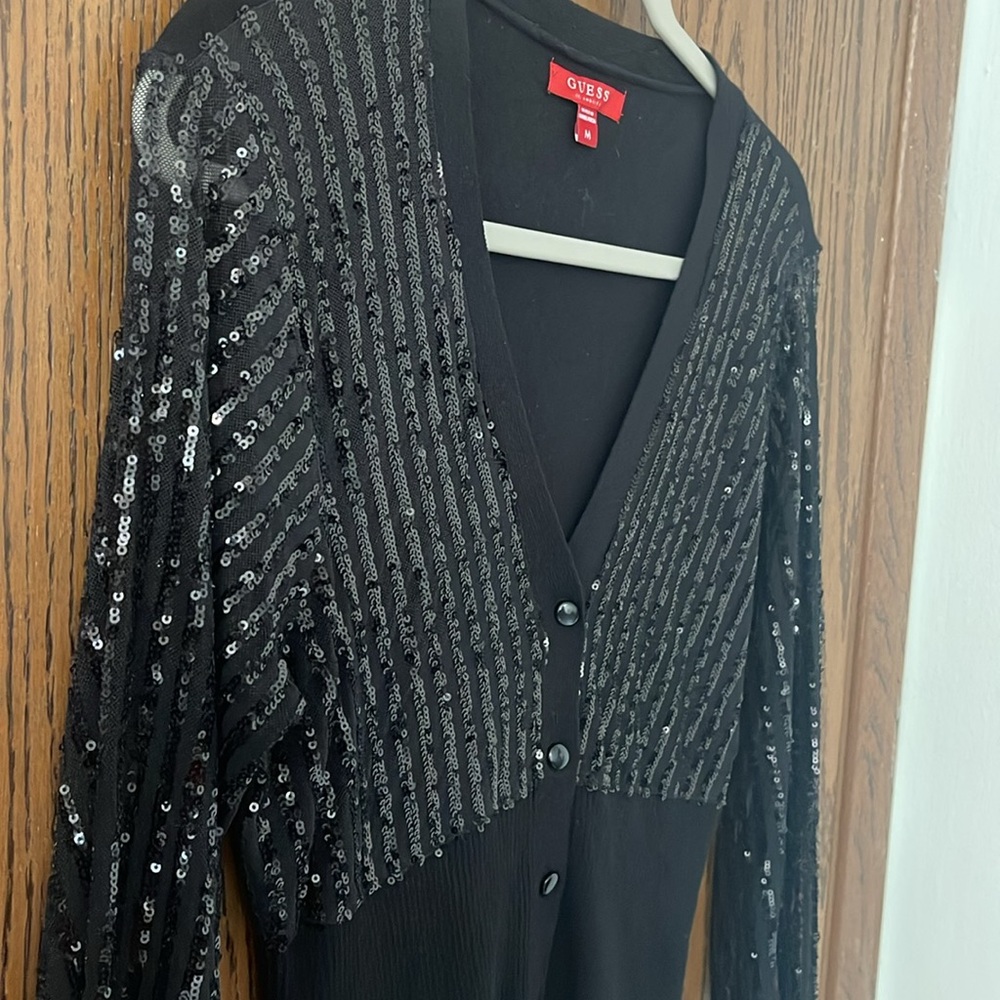 Guess Los Angeles sequins Cardigan, like new! Medium - Picture 2 of 11